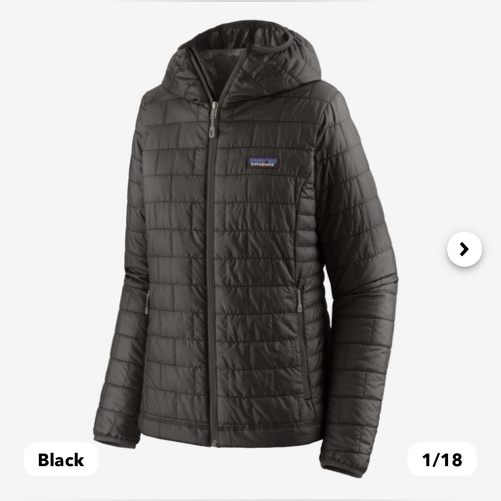 Women’s Patagonia Nano Puff Hoody Black